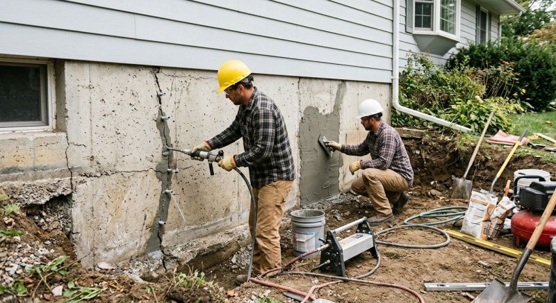Basement Crack Repair in West Haven, CT