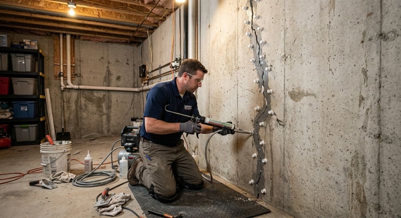 Basement Crack Repair in West Haven, CT