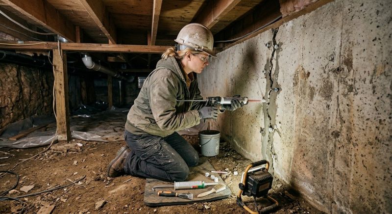 Basement Foundation Repair in Naugatuck, CT