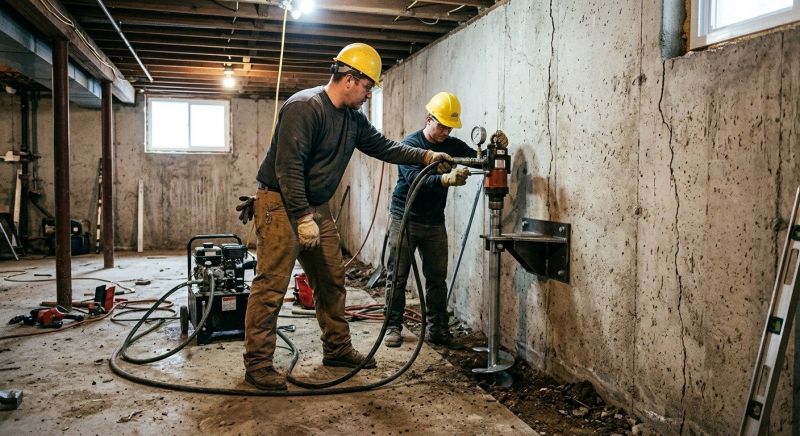 Basement Stabilization in West Haven, CT