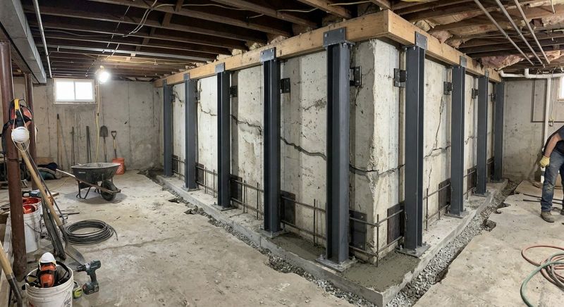 Basement Stabilization in West Haven, CT