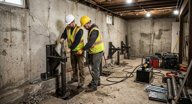 Basement Stabilization in West Haven, CT