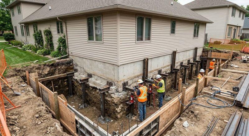 Basement Underpinning in West Haven, CT