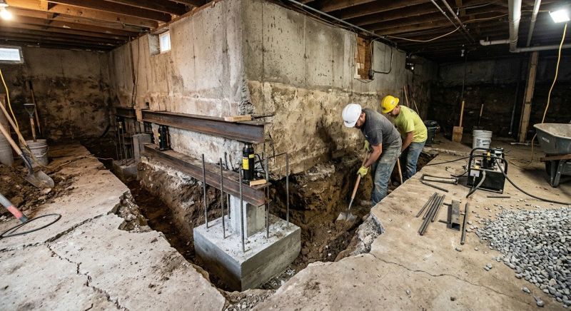 Basement Underpinning in West Haven, CT