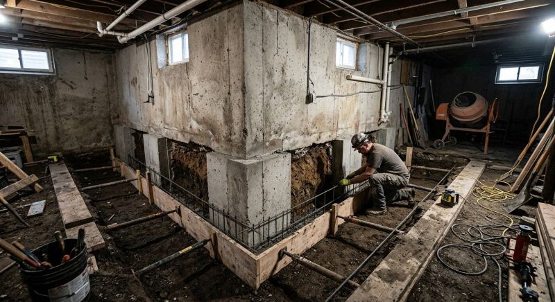 Basement Underpinning in West Haven, CT