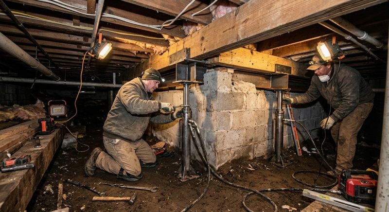 Concrete Foundation Repair in Sandy Hook, CT