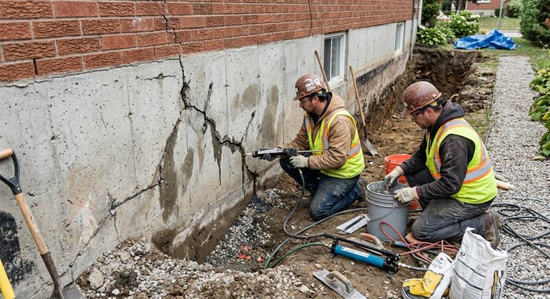 Cracked Foundation Repair in Durham, CT