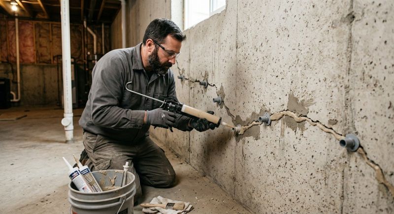 Cracked Foundation Repair in Seymour, CT