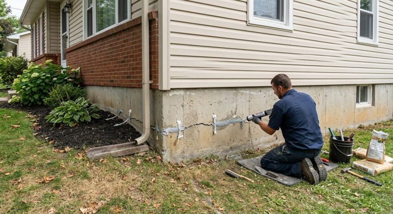 Cracked Foundation Repair in Southbury, CT