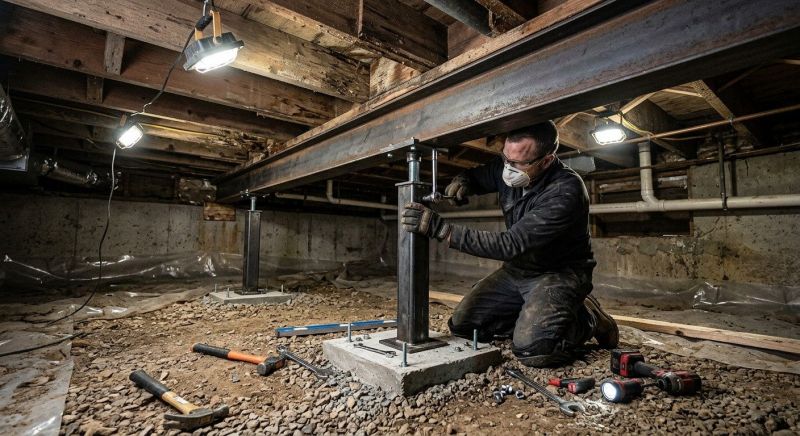 Crawlspace Structural Repair in West Haven, CT