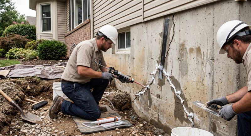 Foundation Crack Sealing in West Haven, CT