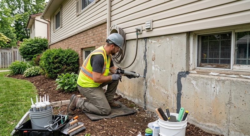 Foundation Crack Sealing in West Haven, CT