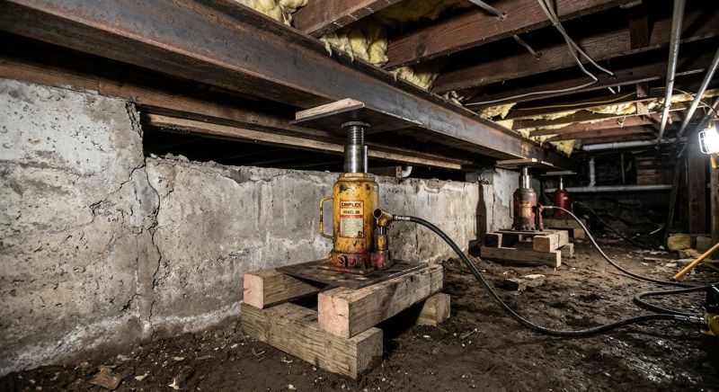 Foundation Jacking in Milford, CT
