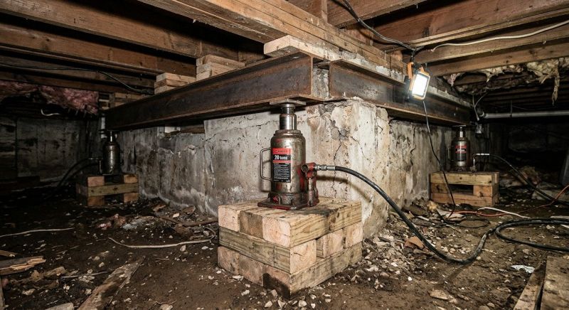 Foundation Jacking in Oakville, CT