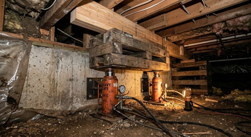 Foundation Jacking in Sandy Hook, CT