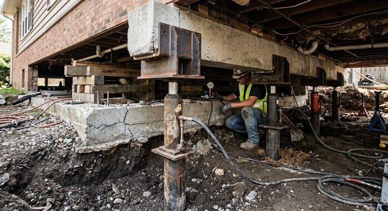 Foundation Lifting in Higganum, CT