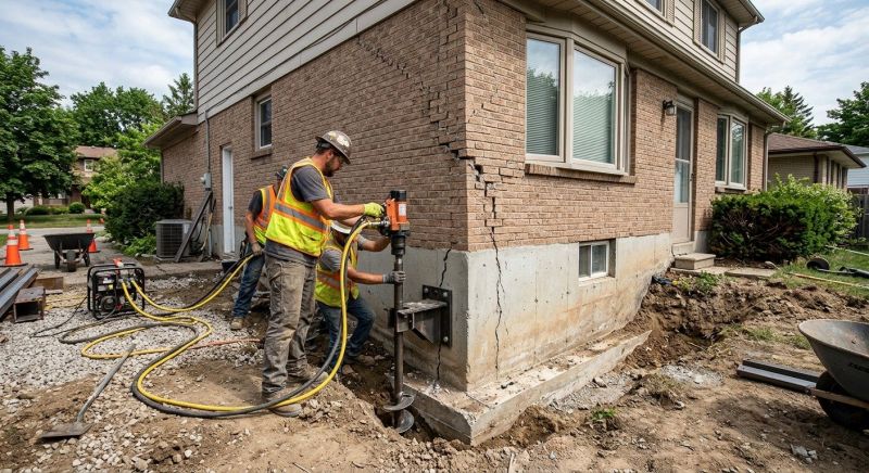 Foundation Lifting in Monroe, CT