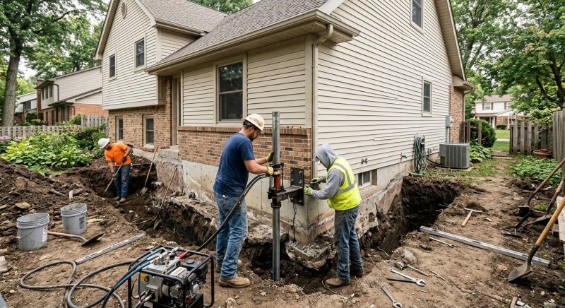 Foundation Settlement Repair in West Haven, CT