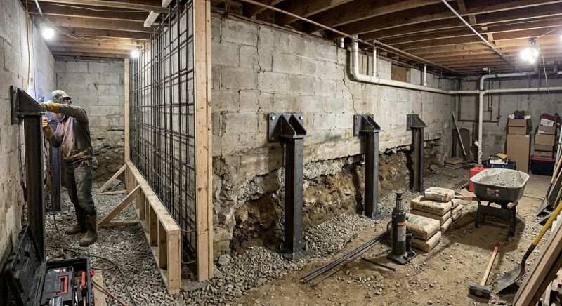 Foundation Stabilizing in Branford, CT