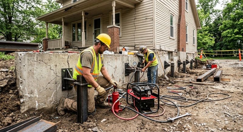 Foundation Stabilizing in Higganum, CT
