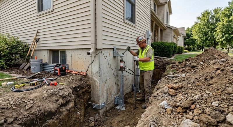 Foundation Stabilizing in Woodbury, CT
