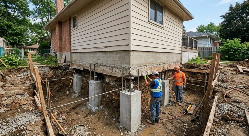 Foundation Underpinning in West Haven, CT