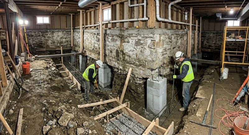 Foundation Underpinning in West Haven, CT