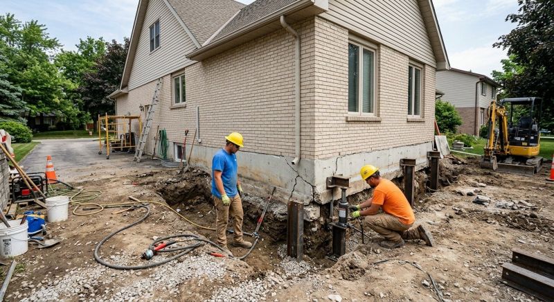 Helical Piers Installation in West Haven, CT