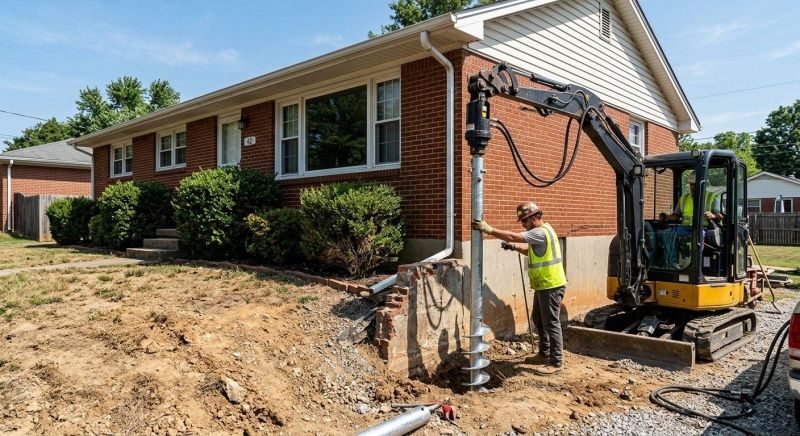Helical Pile Installation in West Haven, CT