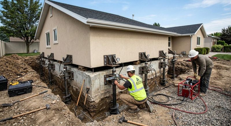 Home Foundation Leveling in North Branford, CT