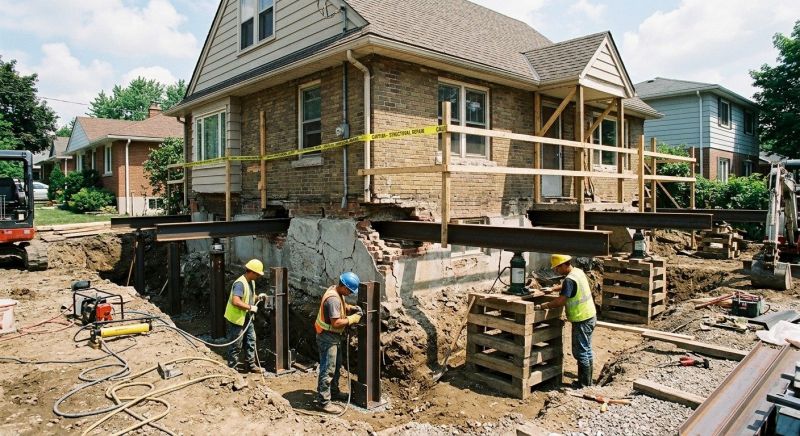 House Foundation Repair in Meriden, CT
