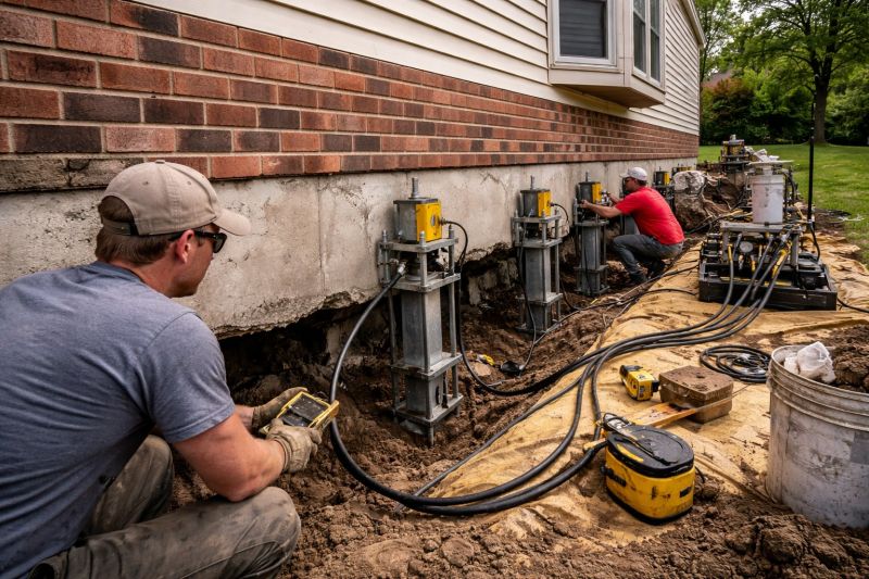 Settling Foundation Service in Newtown, CT