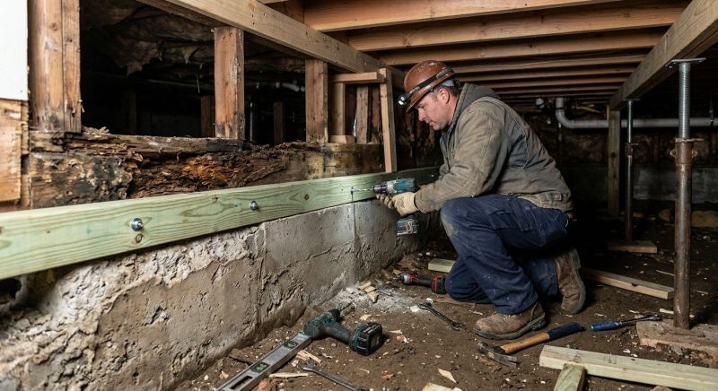 Sinking Foundation Repair in Easton, CT