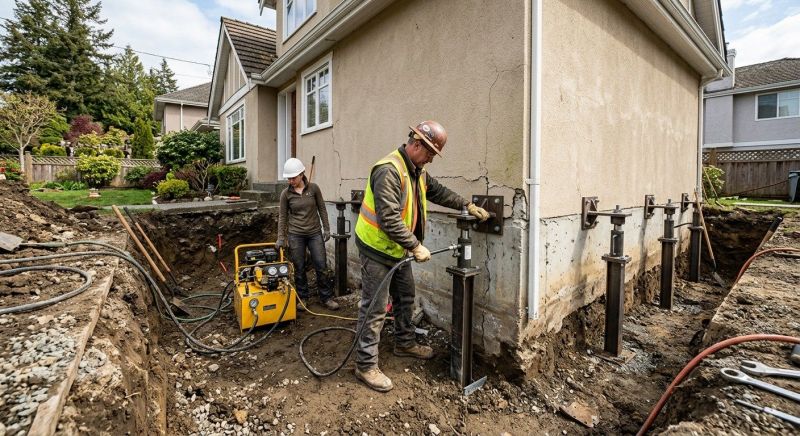 Sinking Foundation Repair in Killingworth, CT