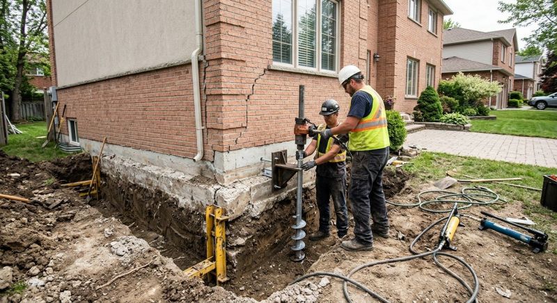 Sinking Foundation Repair in Shoreham, NY
